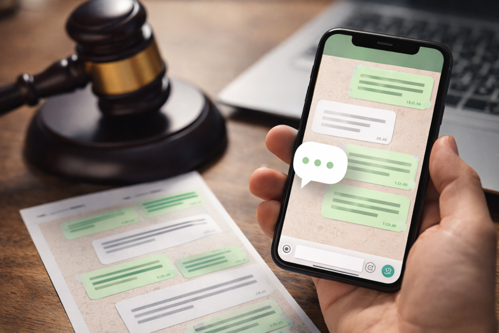Prints de WhatsApp como prova: quando são válidos na Justiça