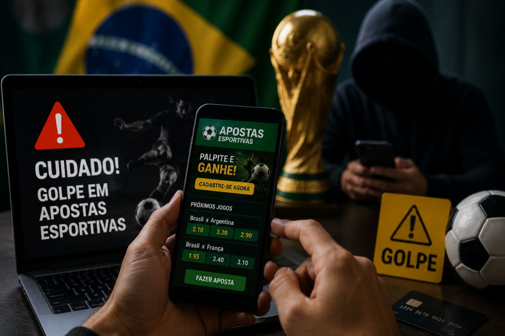 Golpes em apostas esportivas aumentam durante a Copa